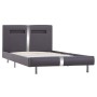 Bed frame with LED in gray synthetic leather 90x200 cm by vidaXL, Beds and slatted bases - Ref: Foro24-280856, Price: 151,55 ...