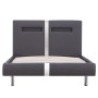 Bed frame with LED in gray synthetic leather 90x200 cm by vidaXL, Beds and slatted bases - Ref: Foro24-280856, Price: 151,55 ...