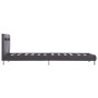 Bed frame with LED in gray synthetic leather 90x200 cm by vidaXL, Beds and slatted bases - Ref: Foro24-280856, Price: 151,55 ...