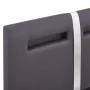 Estructura de cama con LED de cuero sintético gris 90x200 cm de vidaXL, Camas y somieres - Ref: Foro24-280856, Precio: 149,22...
