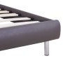 Bed frame with LED in gray synthetic leather 90x200 cm by vidaXL, Beds and slatted bases - Ref: Foro24-280856, Price: 151,55 ...