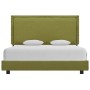 Estructura de cama de tela verde 140x200 cm de vidaXL, Camas y somieres - Ref: Foro24-280998, Precio: 149,64 €, Descuento: %