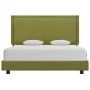 Estructura de cama de tela verde 140x200 cm de vidaXL, Camas y somieres - Ref: Foro24-280998, Precio: 147,78 €, Descuento: %