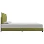 Estructura de cama de tela verde 140x200 cm de vidaXL, Camas y somieres - Ref: Foro24-280998, Precio: 147,78 €, Descuento: %