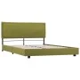 Estructura de cama de tela verde 140x200 cm de vidaXL, Camas y somieres - Ref: Foro24-280998, Precio: 147,78 €, Descuento: %
