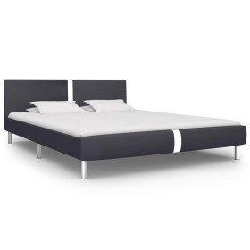 Bettgestell aus schwarzem Kunstleder, 120 x 200 cm von vidaXL, Betten und Lattenroste - Ref: Foro24-280827, Preis: 135,77 €, ...