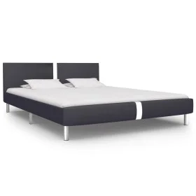 Bettgestell aus schwarzem Kunstleder, 120 x 200 cm von vidaXL, Betten und Lattenroste - Ref: Foro24-280827, Preis: 134,14 €, ...