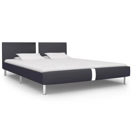 Estructura de cama de cuero sintético negro 120x200 cm de vidaXL, Camas y somieres - Ref: Foro24-280827, Precio: 134,14 €, De...