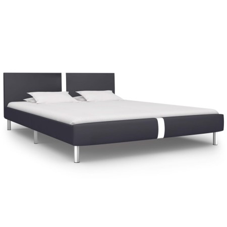 Estructura de cama de cuero sintético negro 120x200 cm de vidaXL, Camas y somieres - Ref: Foro24-280827, Precio: 135,77 €, De...