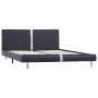 Black synthetic leather bed frame 120x200 cm by vidaXL, Beds and slatted bases - Ref: Foro24-280827, Price: 134,14 €, Discoun...