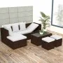 4-piece garden furniture set and brown synthetic rattan cushions by vidaXL, Garden sets - Ref: Foro24-42585, Price: 396,43 €,...