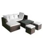 4-piece garden furniture set and brown synthetic rattan cushions by vidaXL, Garden sets - Ref: Foro24-42585, Price: 396,43 €,...