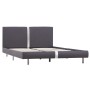 Estructura de cama de cuero sintético gris 140x200 cm de vidaXL, Camas y somieres - Ref: Foro24-280838, Precio: 181,92 €, Des...