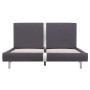 Estructura de cama de cuero sintético gris 140x200 cm de vidaXL, Camas y somieres - Ref: Foro24-280838, Precio: 181,92 €, Des...