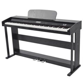 Digitalpiano mit 88 Tasten und schwarzer Pedalplatte aus Melamin von vidaXL, Klaviere - Ref: Foro24-70045, Preis: 441,42 €, R...