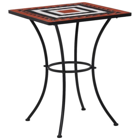 Terracotta and white ceramic mosaic bistro table 60 cm by vidaXL, Garden tables - Ref: Foro24-46708, Price: 105,61 €, Discoun...