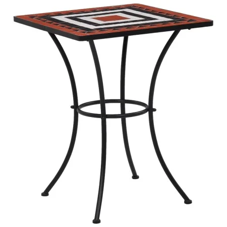 Terracotta and white ceramic mosaic bistro table 60 cm by vidaXL, Garden tables - Ref: Foro24-46708, Price: 103,73 €, Discoun...
