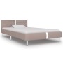 Bettgestell mit LED-Cappuccino-Kunstleder 90x200 cm von vidaXL, Betten und Lattenroste - Ref: Foro24-280861, Preis: 151,02 €,...