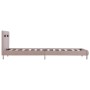 Bettgestell mit LED-Cappuccino-Kunstleder 90x200 cm von vidaXL, Betten und Lattenroste - Ref: Foro24-280861, Preis: 151,02 €,...