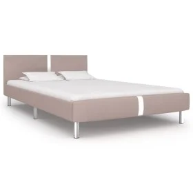 Cappuccino synthetic leather bed frame 140x200 cm by vidaXL, Beds and slatted bases - Ref: Foro24-280843, Price: 178,74 €, Di...