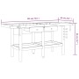 Banco de trabajo cajones y tornillos banco madera 192x62x83 cm