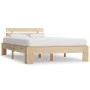 Solid pine wood bed frame 120x200 cm by vidaXL, Beds and slatted bases - Ref: Foro24-283162, Price: 159,30 €, Discount: %