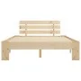 Solid pine wood bed frame 120x200 cm by vidaXL, Beds and slatted bases - Ref: Foro24-283162, Price: 159,30 €, Discount: %