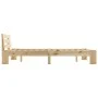 Solid pine wood bed frame 120x200 cm by vidaXL, Beds and slatted bases - Ref: Foro24-283162, Price: 159,30 €, Discount: %