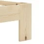 Solid pine wood bed frame 120x200 cm by vidaXL, Beds and slatted bases - Ref: Foro24-283162, Price: 159,30 €, Discount: %