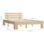 Solid pine wood bed frame 120x200 cm by vidaXL, Beds and slatted bases - Ref: Foro24-283162, Price: 159,30 €, Discount: %