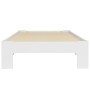 Estructura de cama madera maciza pino blanco 90x200 cm de vidaXL, Camas y somieres - Ref: Foro24-283292, Precio: 115,31 €, De...