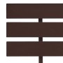 Dark brown solid pine wood bed frame 90x200 cm by vidaXL, Beds and slatted bases - Ref: Foro24-283172, Price: 96,53 €, Discou...