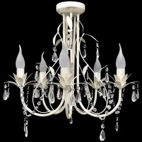 Lámpara colgante araña de cristal elegante 5 bombillas de vidaXL, Lámparas de araña - Ref: Foro24-240687, Precio: 84,65 €, De...