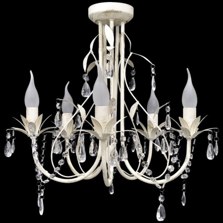 Elegant crystal chandelier pendant lamp 5 bulbs by vidaXL, chandeliers - Ref: Foro24-240687, Price: 86,02 €, Discount: %