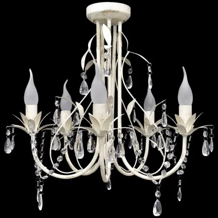 Lámpara colgante araña de cristal elegante 5 bombillas de vidaXL, Lámparas de araña - Ref: Foro24-240687, Precio: 82,99 €, De...