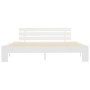 Estructura de cama de madera maciza de pino blanco 160x200 cm de vidaXL, Camas y somieres - Ref: Foro24-283158, Precio: 151,1...