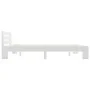 Estructura de cama de madera maciza de pino blanco 160x200 cm de vidaXL, Camas y somieres - Ref: Foro24-283158, Precio: 149,4...