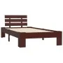 Estructura de cama madera maciza pino marrón oscuro 100x200 cm de vidaXL, Camas y somieres - Ref: Foro24-283173, Precio: 85,2...
