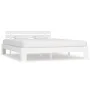 Solid white pine wood bed frame 180x200 cm by vidaXL, Beds and slatted bases - Ref: Foro24-283159, Price: 122,91 €, Discount: %