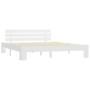 Estructura de cama de madera maciza de pino blanco 180x200 cm de vidaXL, Camas y somieres - Ref: Foro24-283159, Precio: 124,1...