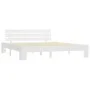 Solid white pine wood bed frame 180x200 cm by vidaXL, Beds and slatted bases - Ref: Foro24-283159, Price: 122,91 €, Discount: %