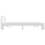 Estructura de cama de madera maciza de pino blanco 180x200 cm de vidaXL, Camas y somieres - Ref: Foro24-283159, Precio: 124,1...