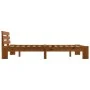 Estructura de cama madera maciza pino marrón miel 140x200 cm de vidaXL, Camas y somieres - Ref: Foro24-283181, Precio: 115,39...