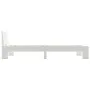 Estructura de cama de madera maciza de pino blanco 90x200 cm de vidaXL, Camas y somieres - Ref: Foro24-283154, Precio: 95,49 ...
