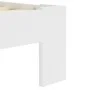 Estructura de cama de madera maciza de pino blanco 90x200 cm de vidaXL, Camas y somieres - Ref: Foro24-283154, Precio: 95,49 ...