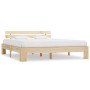 Solid pine wood bed frame 180x200 cm by vidaXL, Beds and slatted bases - Ref: Foro24-283165, Price: 131,96 €, Discount: %