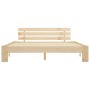 Solid pine wood bed frame 180x200 cm by vidaXL, Beds and slatted bases - Ref: Foro24-283165, Price: 131,96 €, Discount: %