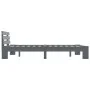 Solid gray pine wood bed frame 140x200 cm by vidaXL, Beds and slatted bases - Ref: Foro24-283169, Price: 110,07 €, Discount: %