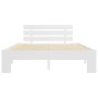 Estructura de cama de madera maciza de pino blanco 140x200 cm de vidaXL, Camas y somieres - Ref: Foro24-283157, Precio: 116,9...