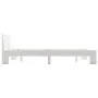 Solid white pine wood bed frame 140x200 cm by vidaXL, Beds and slatted bases - Ref: Foro24-283157, Price: 115,63 €, Discount: %